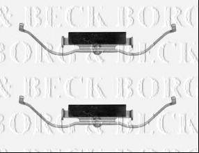 Комплектующие, колодки дискового тормоза BORG & BECK BBK1586