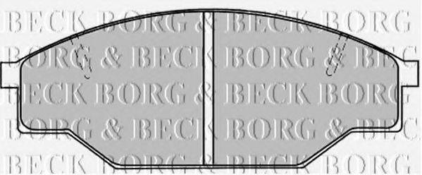 Тормозные колодки BORG & BECK BBP1019