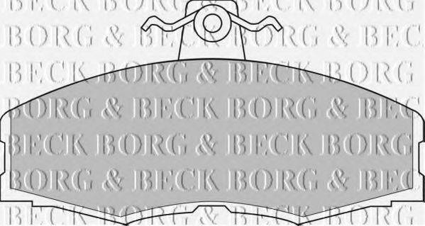 BORG & BECK BBP1080 Тормозные колодки