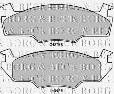 BORG & BECK BBP1235 Тормозные колодки