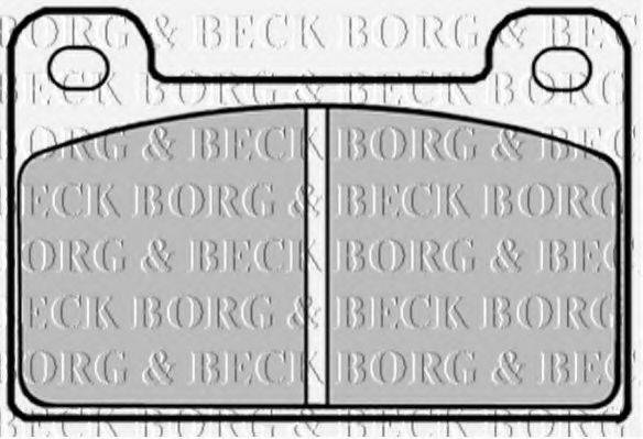 BORG & BECK BBP1292 Тормозные колодки