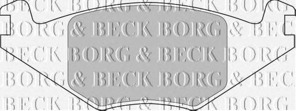BORG & BECK BBP1415 Комплект гальмівних колодок, дискове гальмо