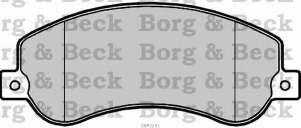 Тормозные колодки BORG & BECK BBP2281