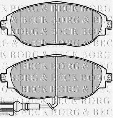 Комплект гальмівних колодок, дискове гальмо BORG & BECK BBP2339