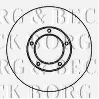 BORG & BECK BBD5105 Тормозной диск