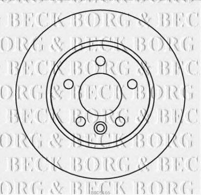 Тормозной диск BORG & BECK BBD5166