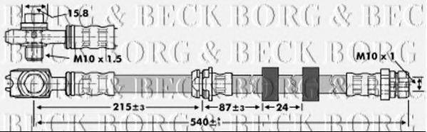 Тормозной шланг BORG & BECK BBH6851