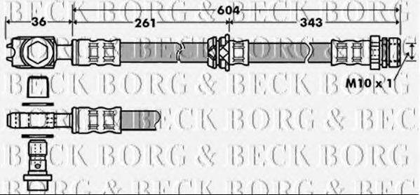 BORG & BECK BBH7389 Тормозной шланг