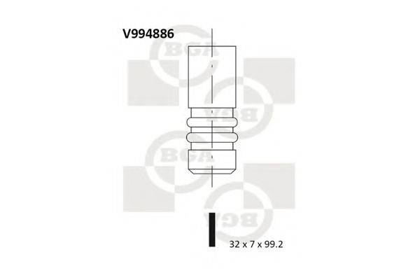 BGA V994886 Впускний клапан