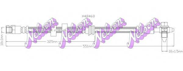 Тормозной шланг BROVEX-NELSON H4846Q