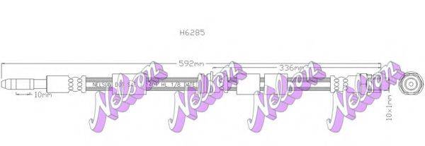 BROVEX-NELSON H6285 Тормозной шланг