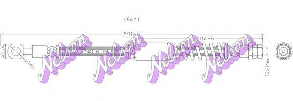 BROVEX-NELSON H6641 Тормозной шланг