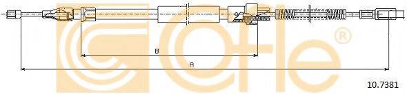 COFLE 107381 Трос, стояночная тормозная система