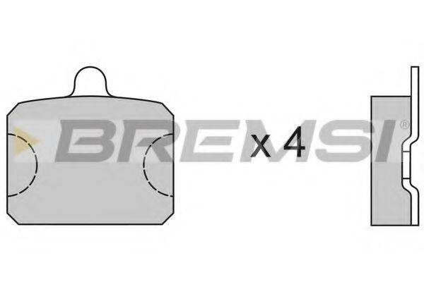 Тормозные колодки BREMSI BP2126