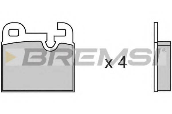 BREMSI BP2145 Тормозные колодки