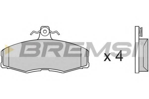 Тормозные колодки BREMSI BP2208