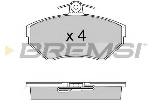 Комплект гальмівних колодок, дискове гальмо BREMSI BP2674