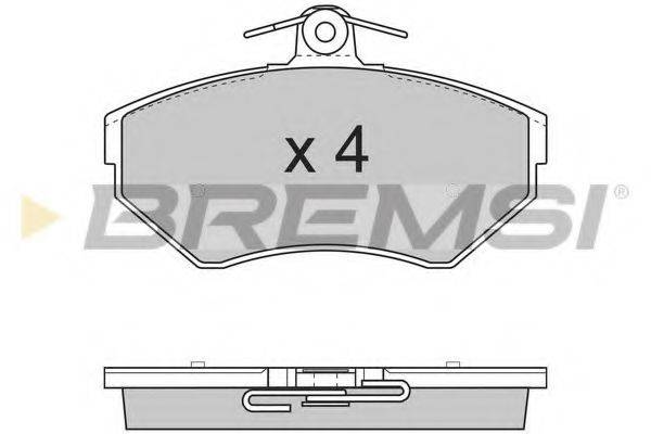 BREMSI BP2730 Комплект гальмівних колодок, дискове гальмо