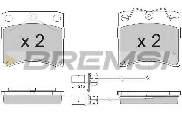 Тормозные колодки BREMSI BP2869