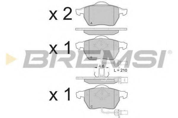 BREMSI BP3071 Тормозные колодки