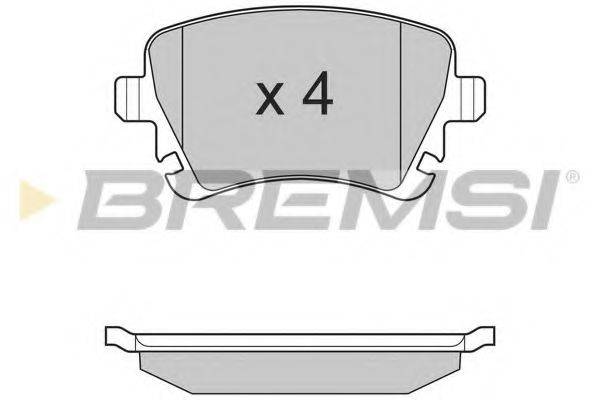 Комплект гальмівних колодок, дискове гальмо BREMSI BP3130