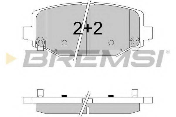 Тормозные колодки BREMSI BP3544