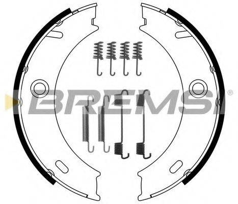 Комплект гальмівних колодок, стоянкова гальмівна система BREMSI GF0307-1