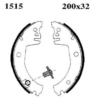 Комплект гальмівних колодок BSF 01515