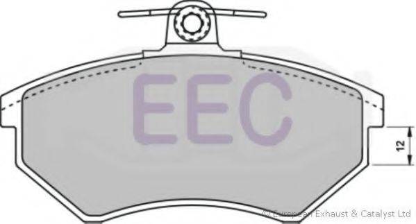 Комплект гальмівних колодок, дискове гальмо EEC BRP0707