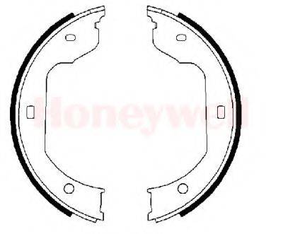 Комплект гальмівних колодок, стоянкова гальмівна система BENDIX 362433B