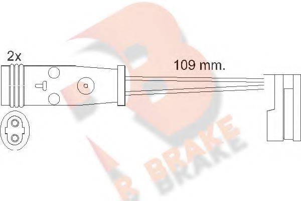 R BRAKE 610483RB Датчик износа тормозных колодок