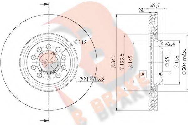 Тормозной диск R BRAKE 78RBD26085