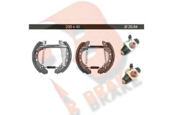 Тормозные колодки барабанные R BRAKE 79RBKT0004