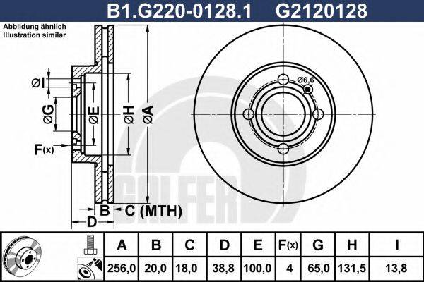 GALFER B1G22001281 Тормозной диск