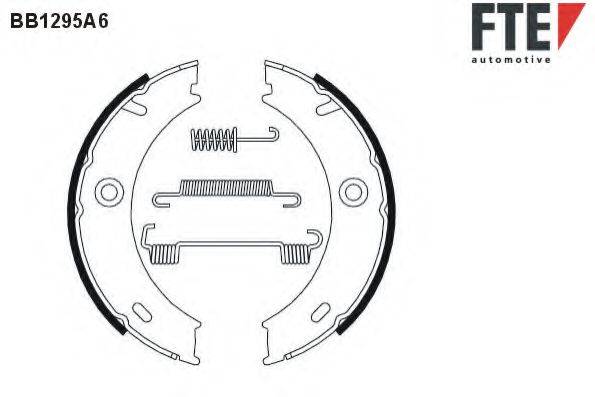 FTE BB1295A6 Комплект тормозных колодок, стояночная тормозная система