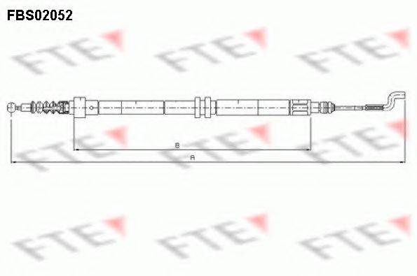 FTE FBS02052 Трос, стоянкова гальмівна система