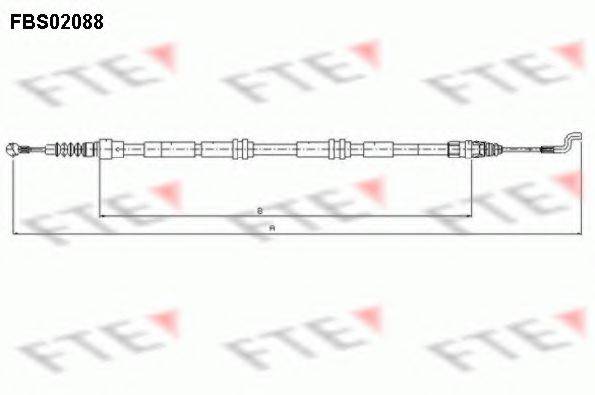 FTE FBS02088 Трос, стоянкова гальмівна система