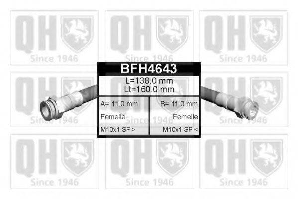 QUINTON HAZELL BFH4643 Гальмівний шланг