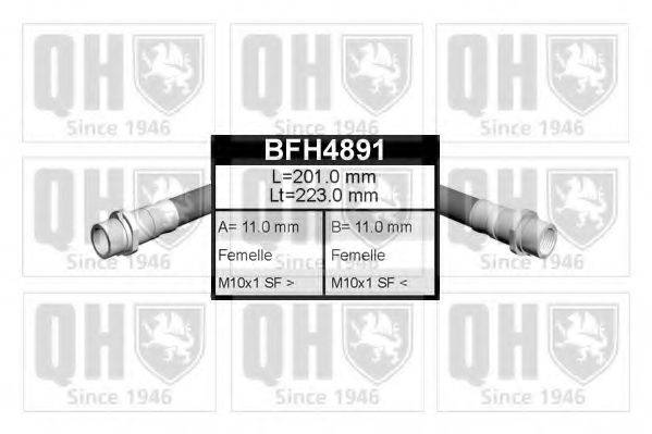 QUINTON HAZELL BFH4891 Тормозной шланг