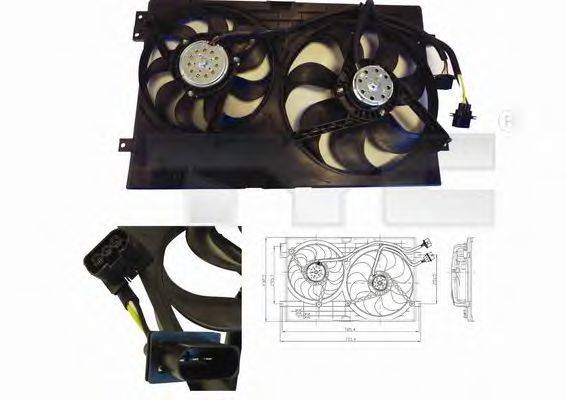 Вентилятор системы охлаждения двигателя TYC 837-0024
