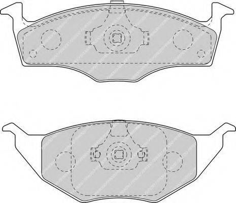 Комплект гальмівних колодок, дискове гальмо FERODO FDB1517