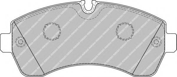 Комплект гальмівних колодок, дискове гальмо FERODO FVR1777