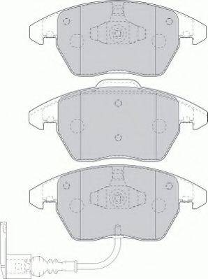 Комплект гальмівних колодок, дискове гальмо FERODO FSL1641