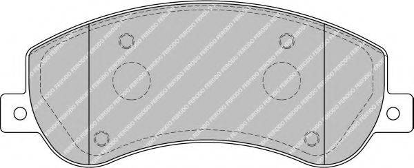 Комплект гальмівних колодок, дискове гальмо FERODO FSL1928