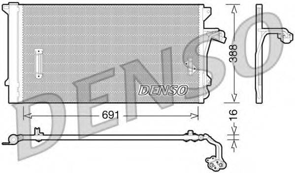DENSO DCN02003 Конденсатор кондиционера
