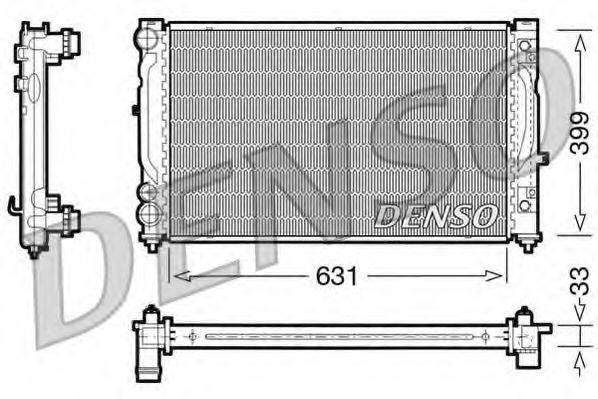 DENSO DRM02030 Радиатор охлаждения двигателя