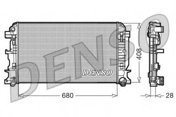 DENSO DRM17009 Радиатор охлаждения двигателя