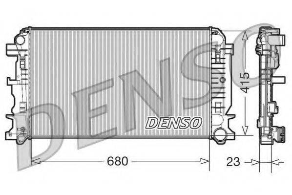 Радиатор охлаждения двигателя DENSO DRM17018