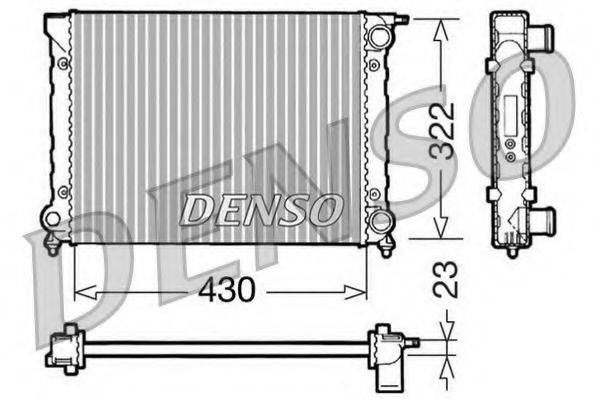 DENSO DRM32004 Радиатор охлаждения двигателя