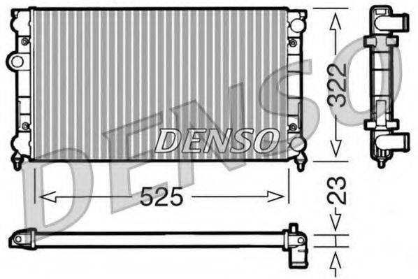 DENSO DRM32006 Радиатор охлаждения двигателя
